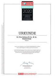 Focus Zahnarzt Empfehlung 2025